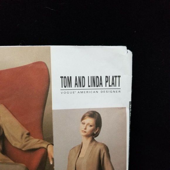 Vogue Sewing Pattern 2686 TOM & LINDA PLATT Misses 12-16 Jacket Dress Top Pants - Picture 3 of 5